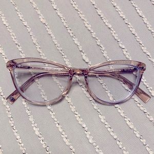 Warby Parker Louise narrow frames in Elderberry
